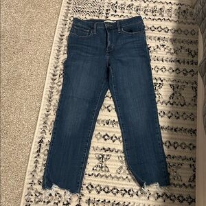 Levi’s 724 high rise straight crop